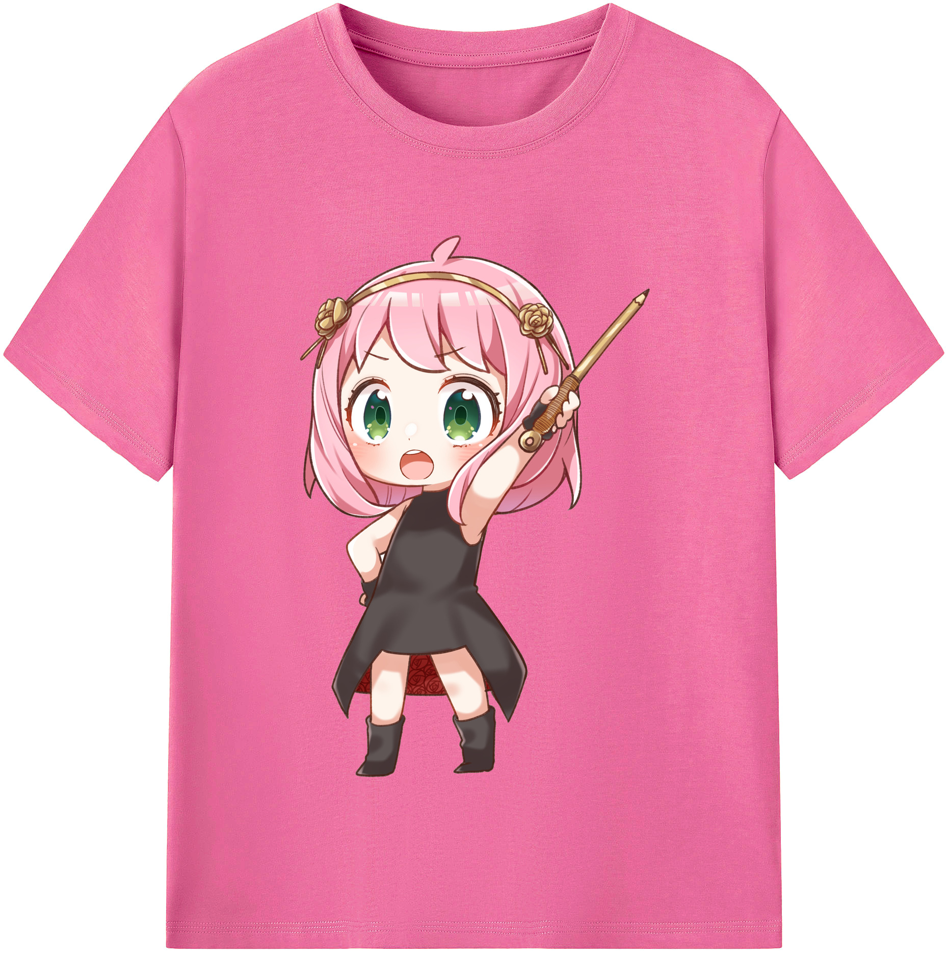 （画像用） SPY×FAMILY间谍家家酒 レディースカジュアルプリントTシャツ（綿100％）